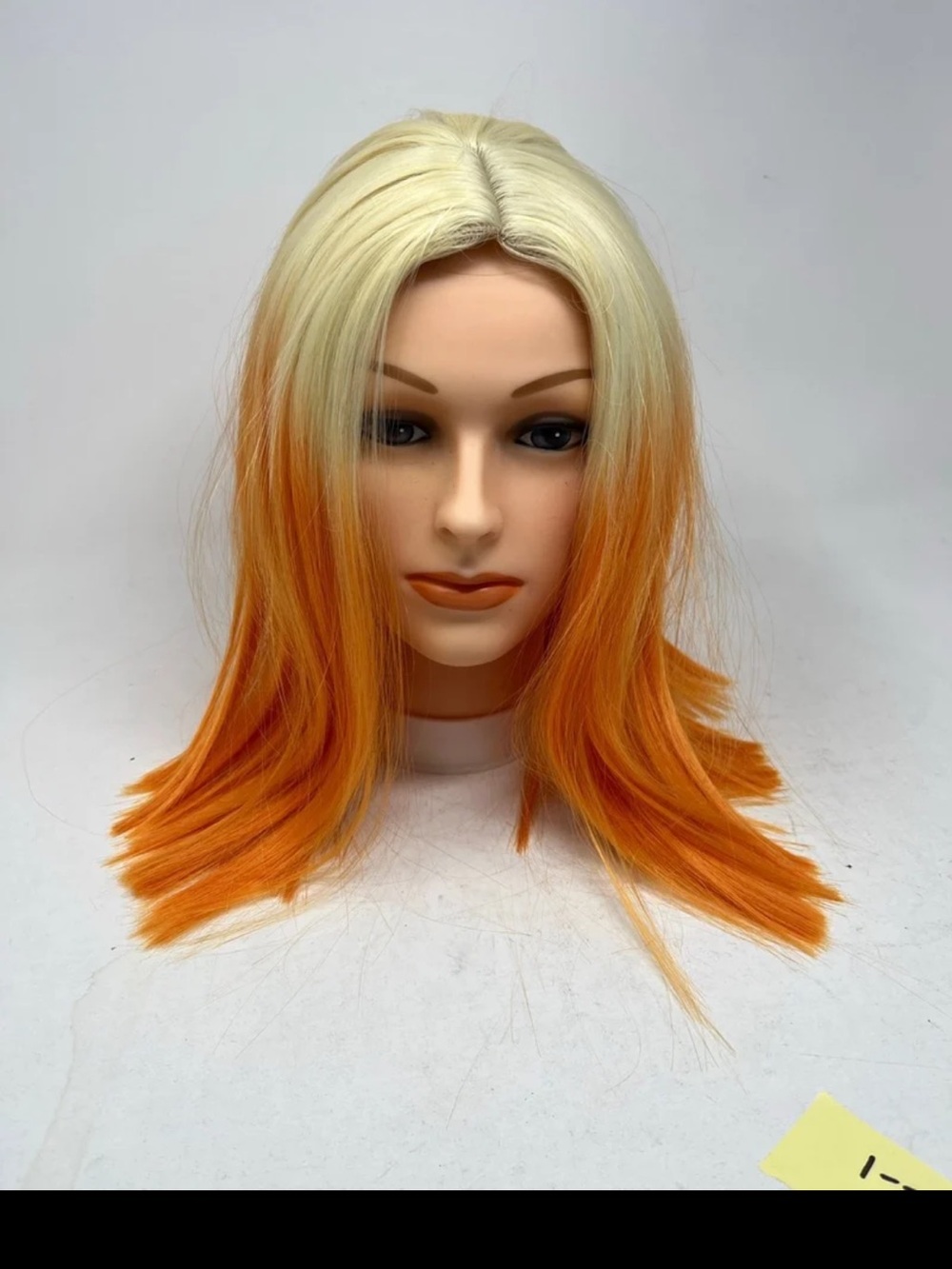 Blonde to Orange Ombre Synthetic Wig for Women